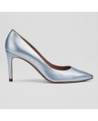 Escarpins en Cuir Floret bleu clair - Talon 8.5 cm