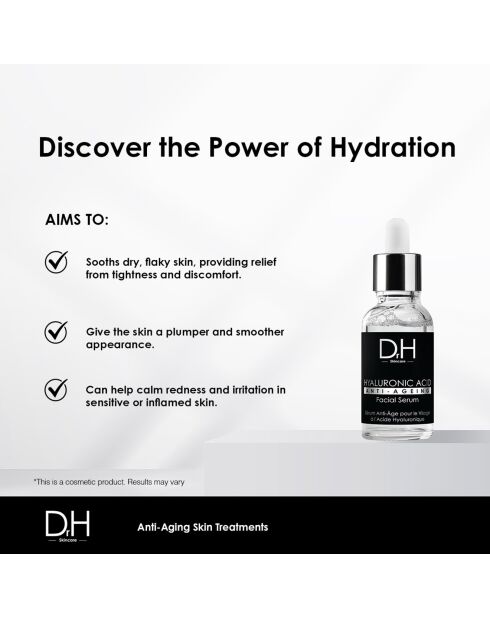 Anti-Aging-Gesichtsserum mit Hyaluronsäure - 30 ml