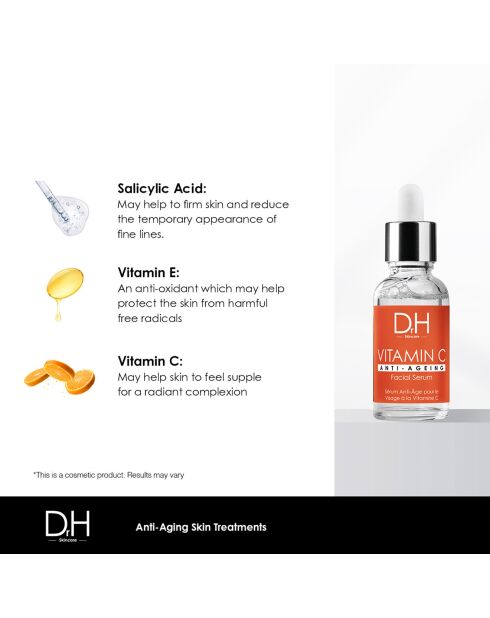 Vitamine C gezichtsserum tegen veroudering - 30 ml