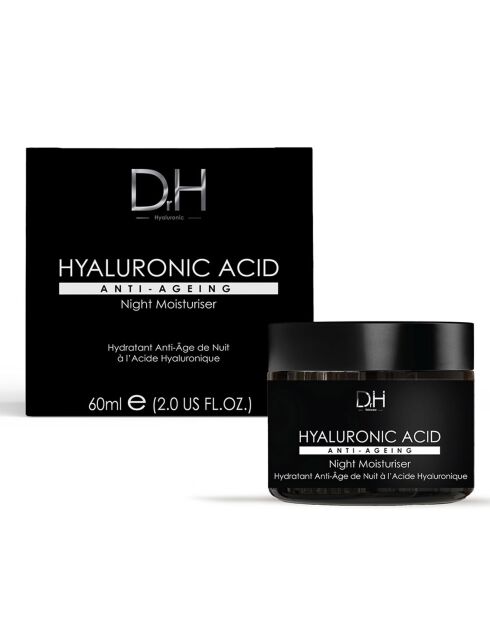 Hidratante nocturno antienvejecimiento con ácido hialurónico - 60 ml