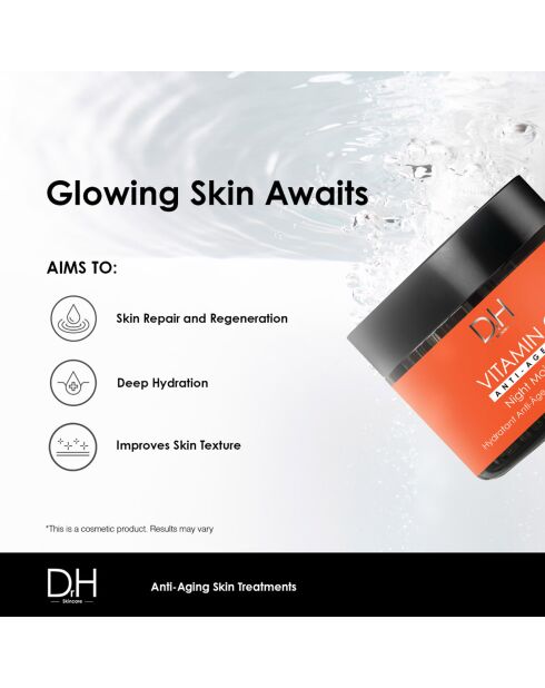 Nachtcrème tegen veroudering met vitamine C - 60 ml