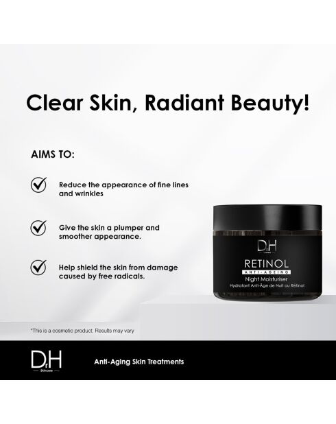 Retinol nachtcrème tegen veroudering - 60 ml