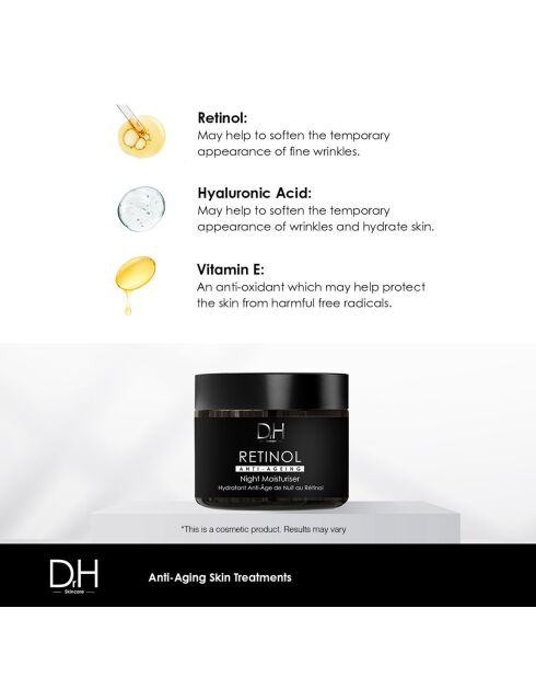 Retinol nachtcrème tegen veroudering - 60 ml