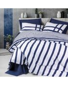 Parure housse de couette Nifty bleu foncé