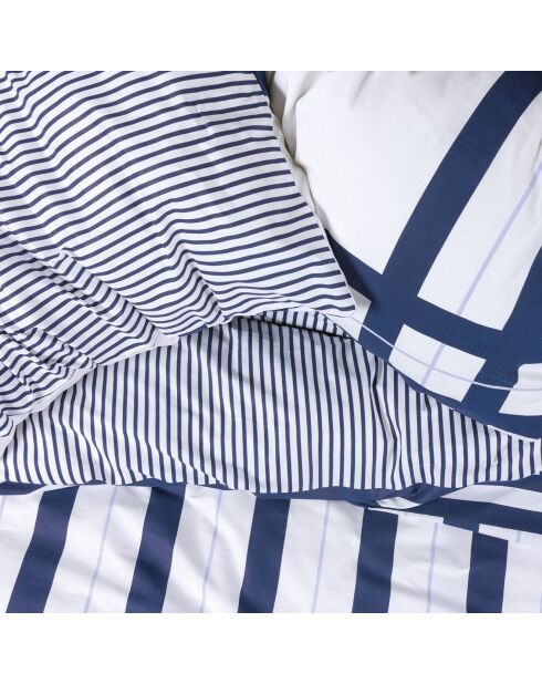 Parure housse de couette Nifty bleu foncé