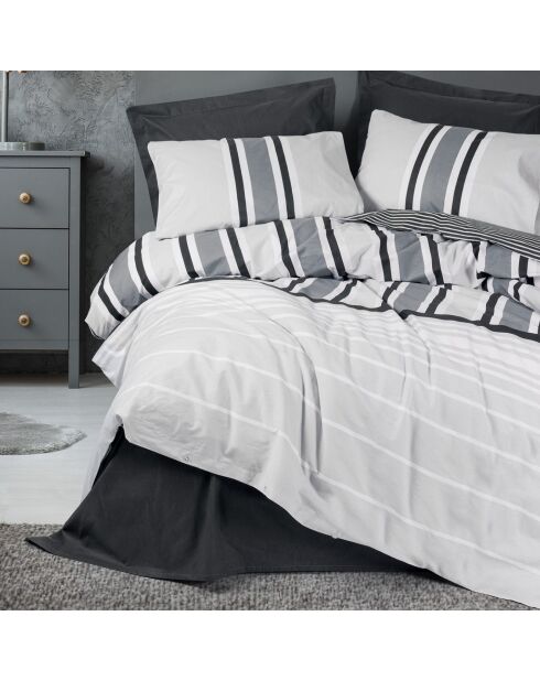 Parure housse de couette Nobby anthracite