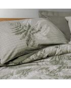Parure housse de couette Frond kaki