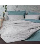 Parure housse de couette June menthe