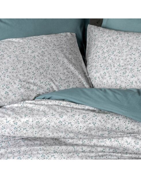 Parure housse de couette June menthe
