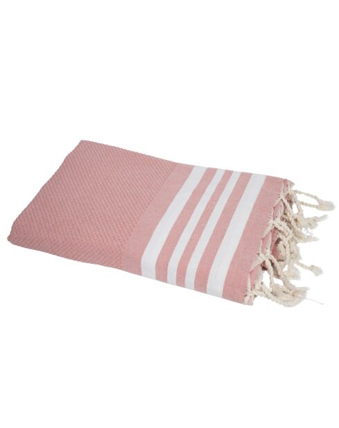Fouta Newport Honeycomb puderrosa - 200x100 cm