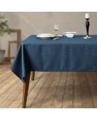 Dunkelblaue schlichte Tischdecke - 150x300 cm