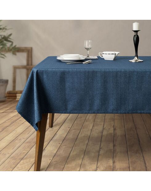 Mantel liso azul oscuro - 150x300 cm