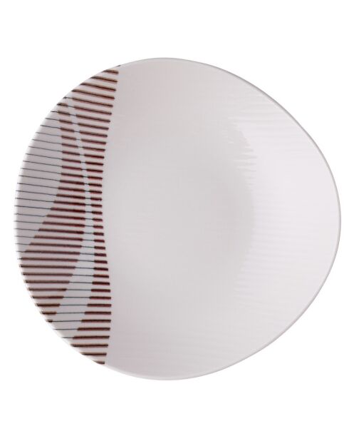 Service de table en Porcelaine beige - 24 pièces