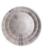 Service de table en Porcelaine multicolore - 24 pièces