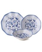 Service de table en Porcelaine multicolore - 24 pièces