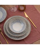 Service de table en Porcelaine multicolore - 24 pièces