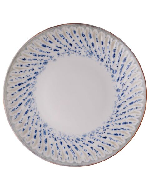 Set de vajilla de porcelana multicolor - 24 piezas