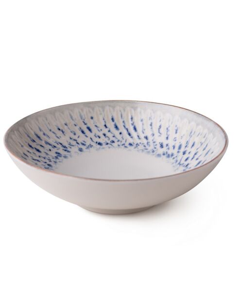 Set de vajilla de porcelana multicolor - 24 piezas