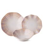Service de table en Porcelaine multicolore - 24 pièces