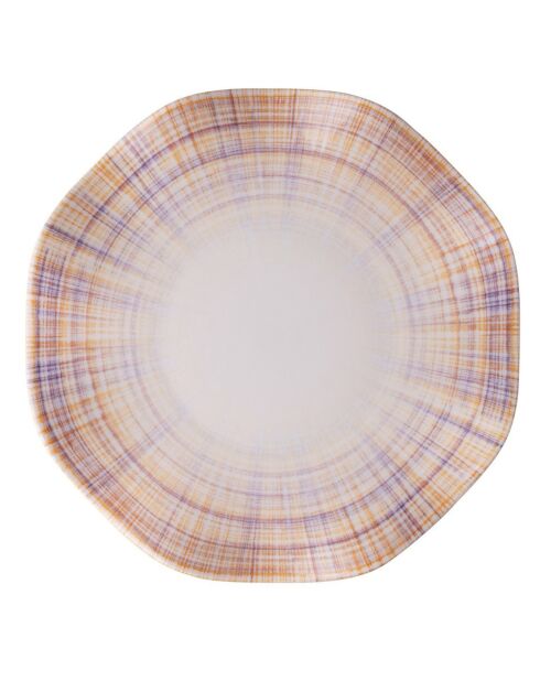 Service de table en Porcelaine multicolore - 24 pièces