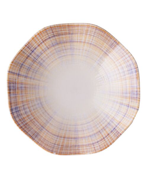 Service de table en Porcelaine multicolore - 24 pièces