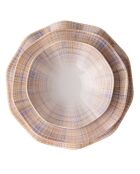 Service de table en Porcelaine multicolore - 24 pièces