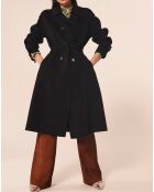 Manteau en Laine mélangée Ivane nuit