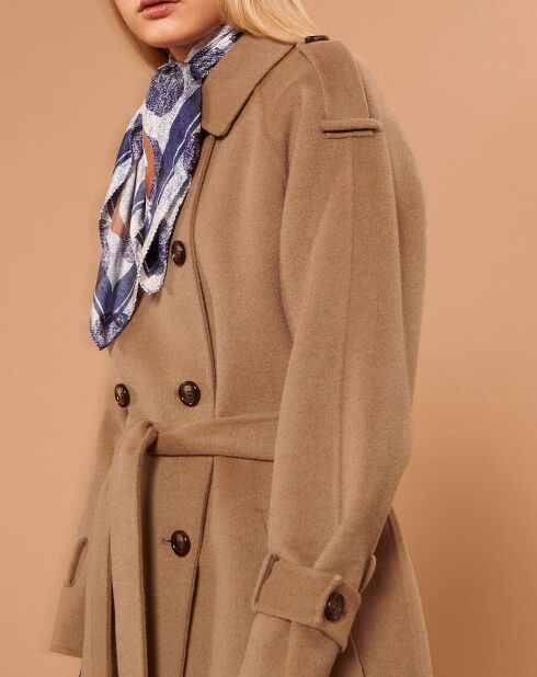 Manteau en Laine mélangée Ivane beige