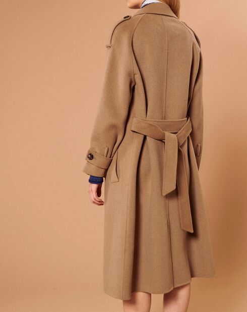 Manteau en Laine mélangée Ivane beige