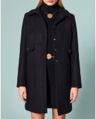 Manteau en Laine mélangée Maja bleu nocturne