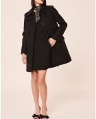 Manteau en Laine mélangée Marin noir