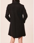 Manteau en Laine mélangée Marin noir