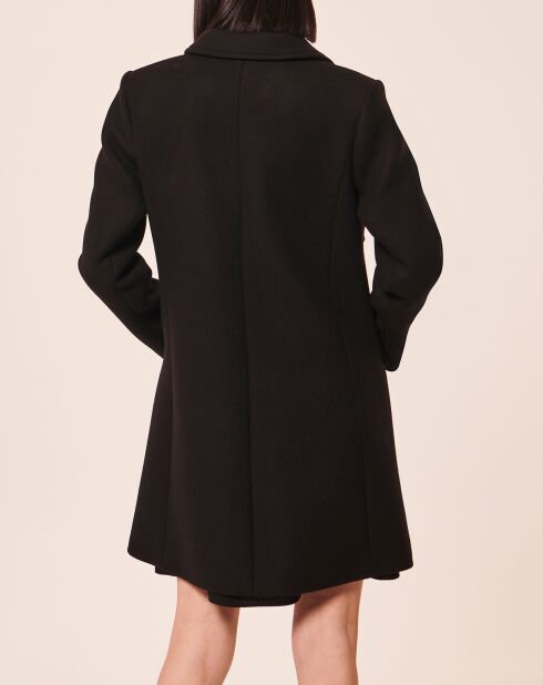 Manteau en Laine mélangée Marin noir