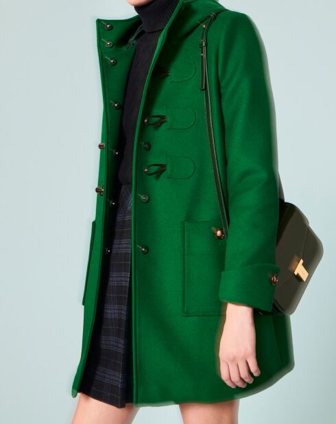 Manteau en Laine mélangée Manoelli vert émeraude