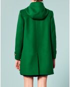 Manteau en Laine mélangée Manoelli vert émeraude