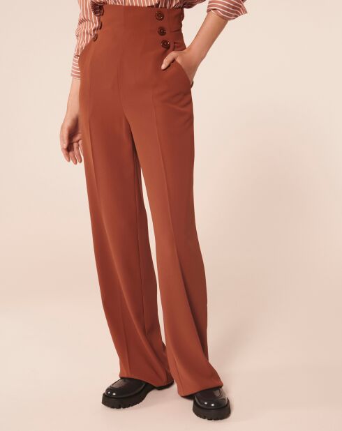 Pantalon Pilar marron