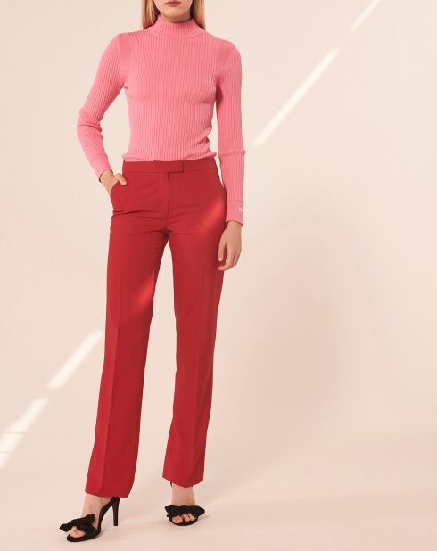 Peter rode broek van wolmix