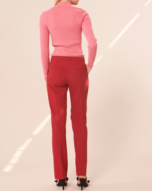 Peter rode broek van wolmix