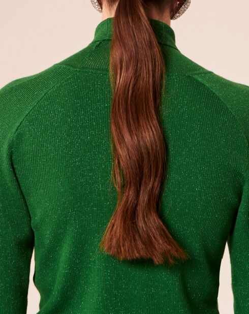 Pull en Laine mélangée Precious vert émeraude