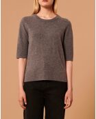 Pull 100% Laine Paoline gris