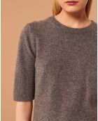 Pull 100% Laine Paoline gris