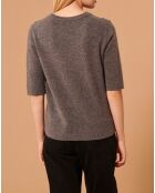 Pull 100% Laine Paoline gris