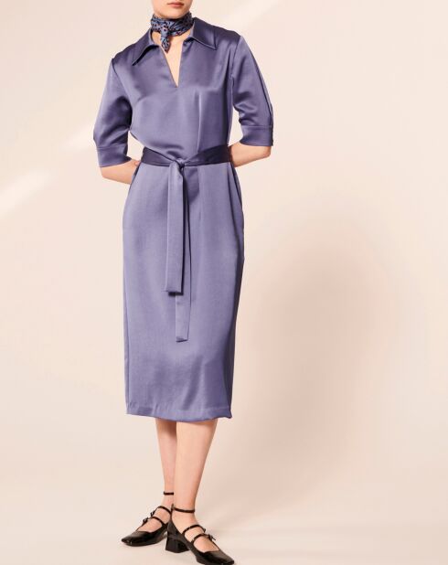 Robe Rocha bleu violet