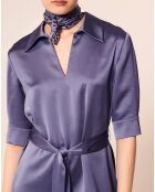 Robe Rocha bleu violet