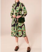 Robe Ronnie vert motif