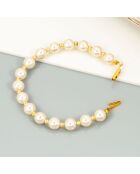 Bracelet Shaddie doré/blanc