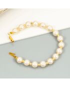 Bracelet Shaddie doré/blanc