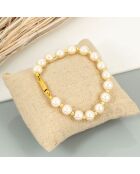 Bracelet Shaddie doré/blanc