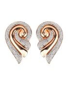 Scaro gold/weiße Ohrringe