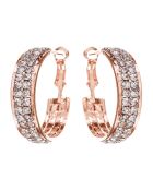 Lancior rosa/weiße Ohrringe